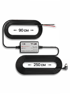 Скрытая проводка для видеорегистраторов, установочный кабель питания Type-C TDS TS-CAU64 2.5 метра